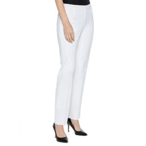 Talbots Heritage White Straight Leg Trousers Pants Size 16